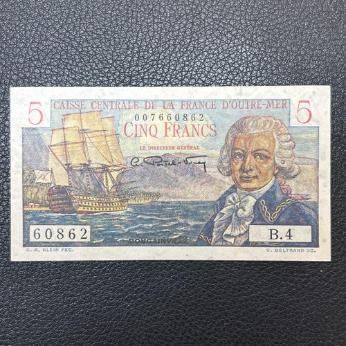Outre mer billet 5 francs - -,