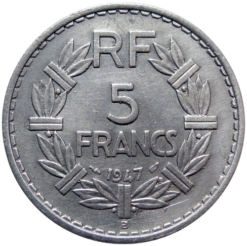 Francs lavrillier 1947 - lavrillier, b