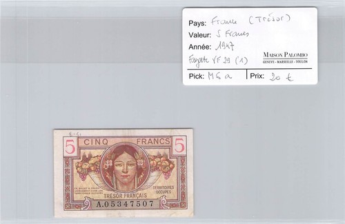 France trésor francs - france,