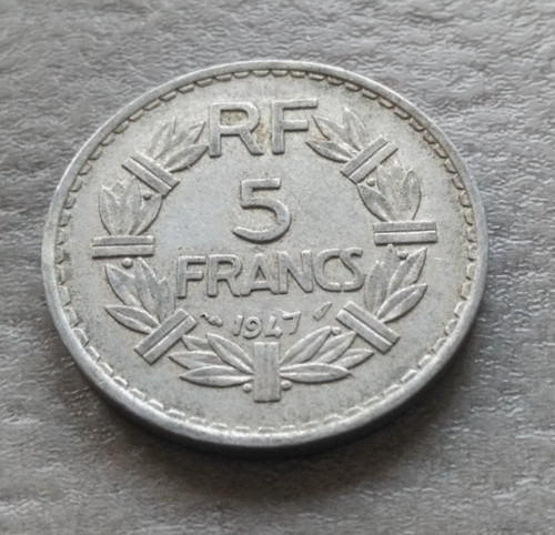 Monnaie france francs 1947 - france, 5