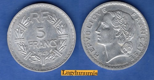 Francs lavrillier 1949 sup - 5,