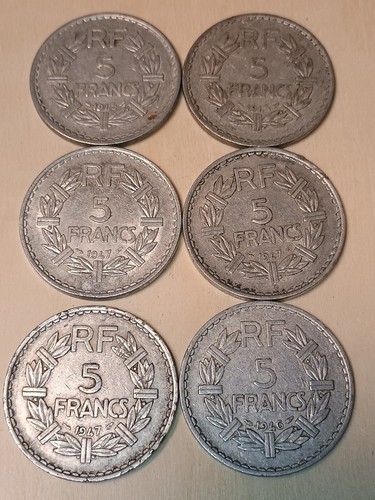 Pièces francs lavrillier - pièces, 5