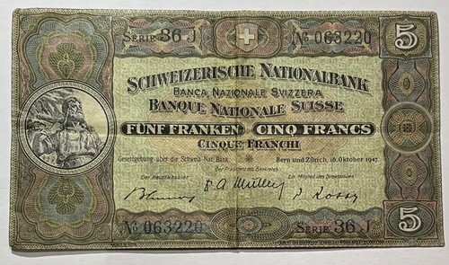 Suisse francs 10 - -, 16/10/