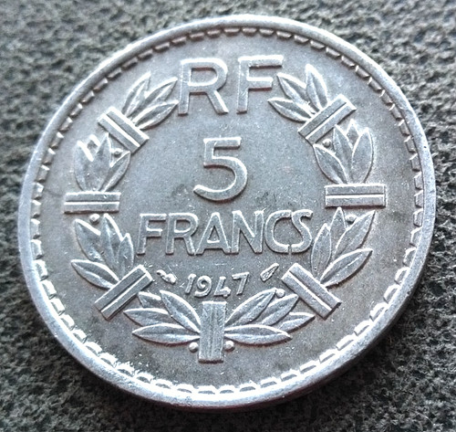 Monnaie france francs - france, 5