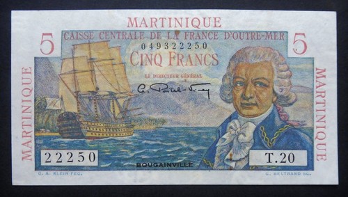 Martinique 5 francs - martinique,