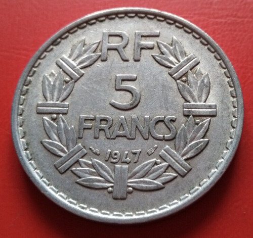 Monnaie france francs - 5, 1947
