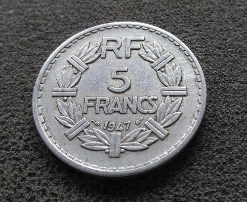 Monnaie france francs - 5, 1947