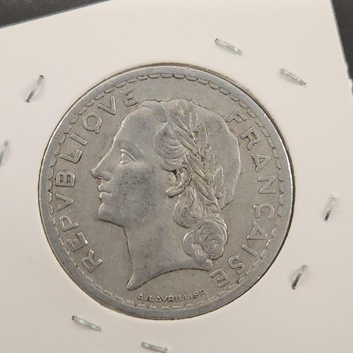 1947 france francs - 5, coin