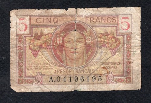 Francs trésore français - francs,