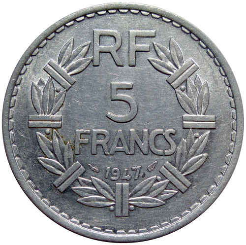 5 francs lavrillier - 5,