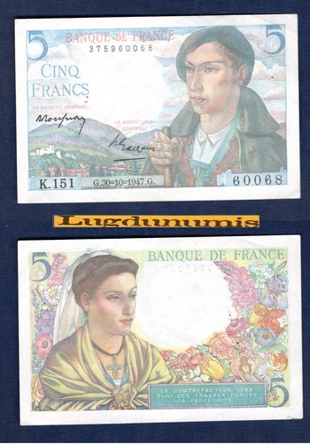 Francs berger 10 - francs, 30/10/1947